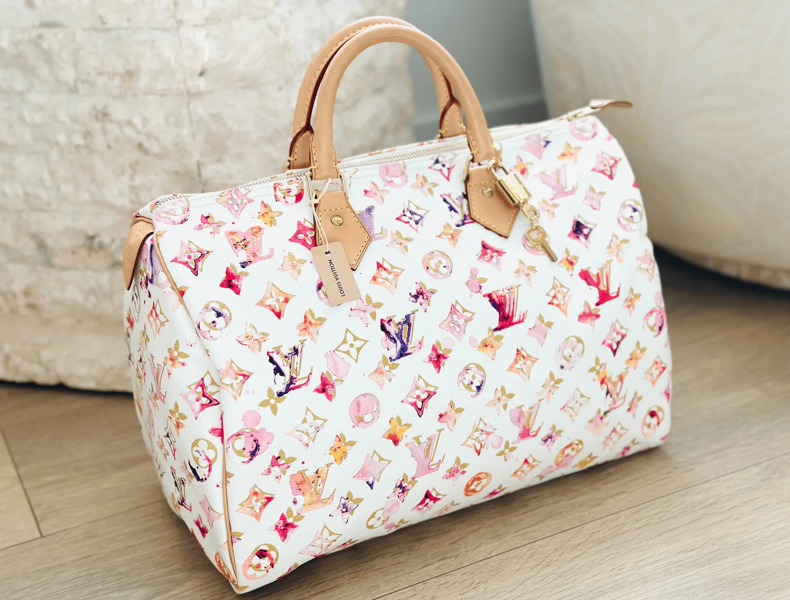 Louis Vuitton Watercolour Aquarelle Speedy 35 Satchel — image 2