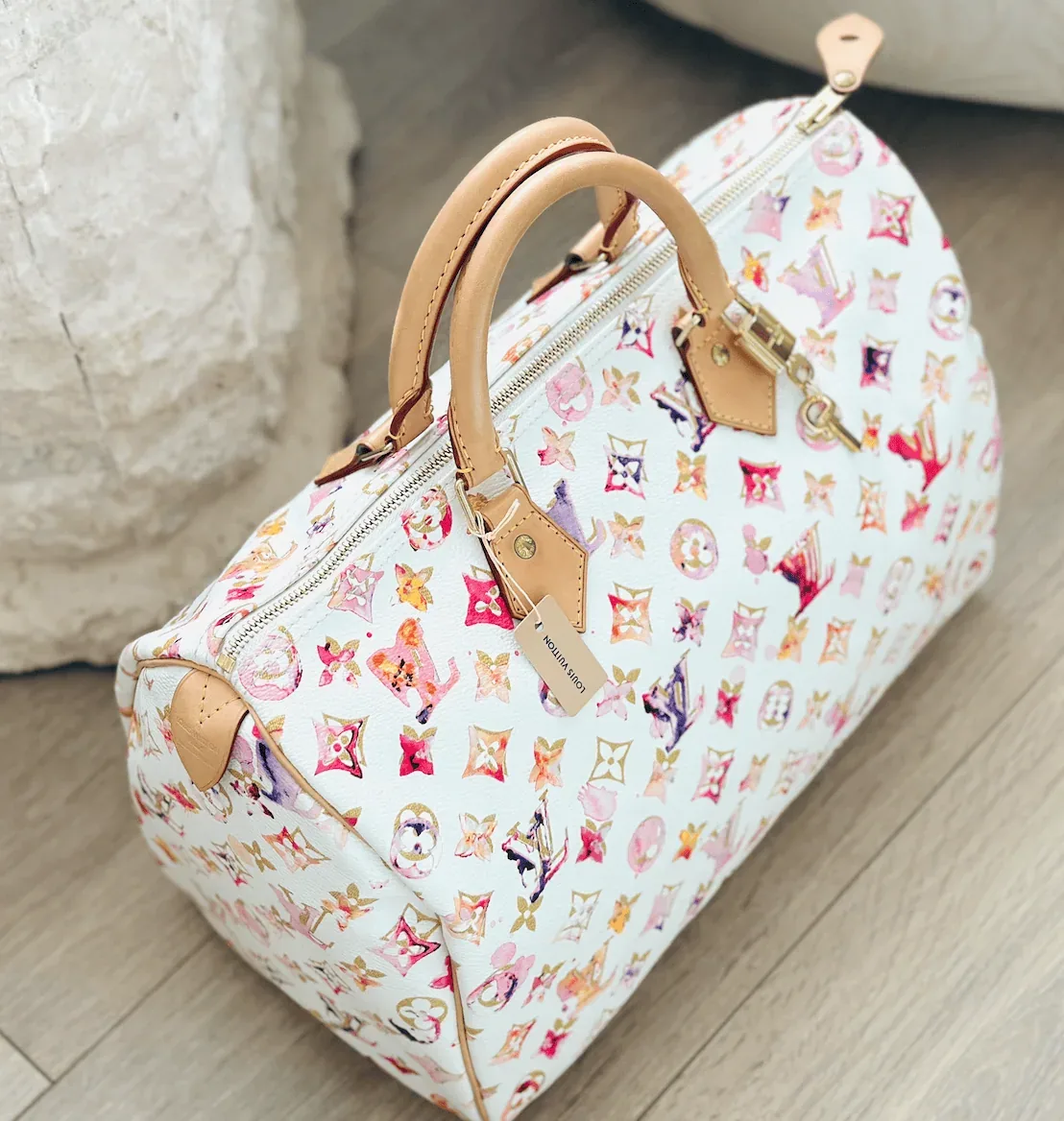 Louis Vuitton Watercolour Aquarelle Speedy 35 Satchel — image 5