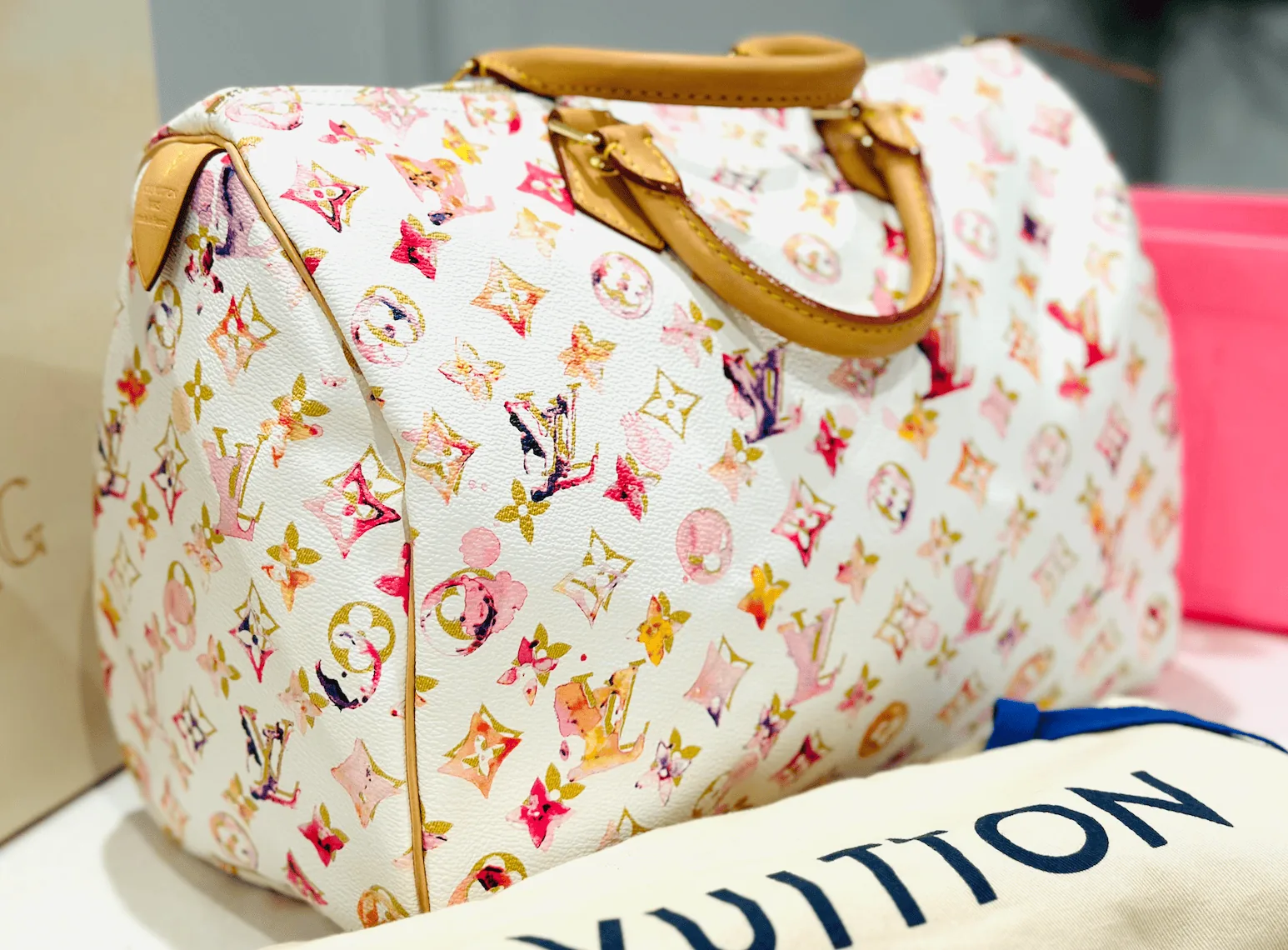 Louis Vuitton Watercolour Aquarelle Speedy 35 Satchel — image 7