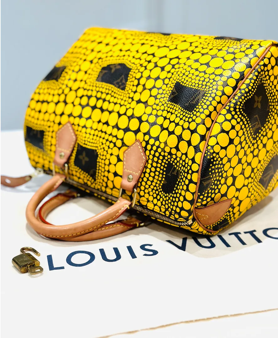 Yayoi Kusama Monogram Yellow Town Speedy 30 — image 3