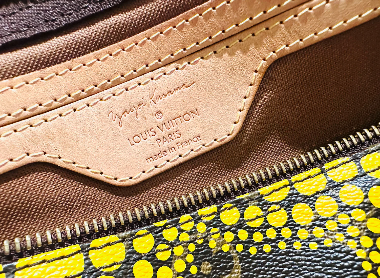 Yayoi Kusama Monogram Yellow Town Speedy 30 — image 9
