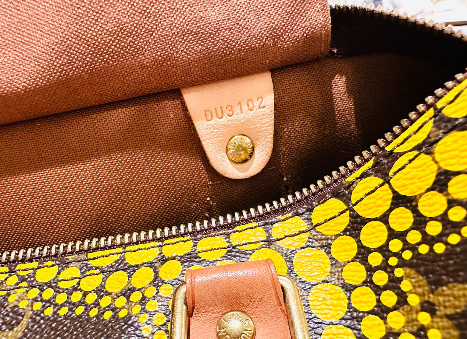 Yayoi Kusama Monogram Yellow Town Speedy 30 — image 10