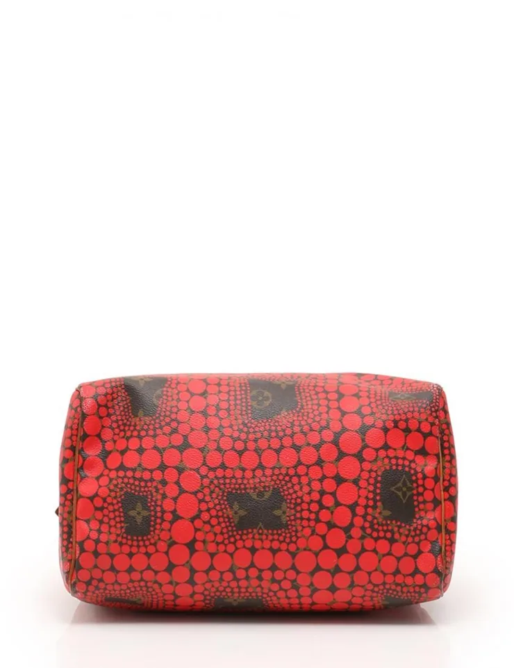 Yayoi Kusama Red Speedy 30 Handbag — image 3