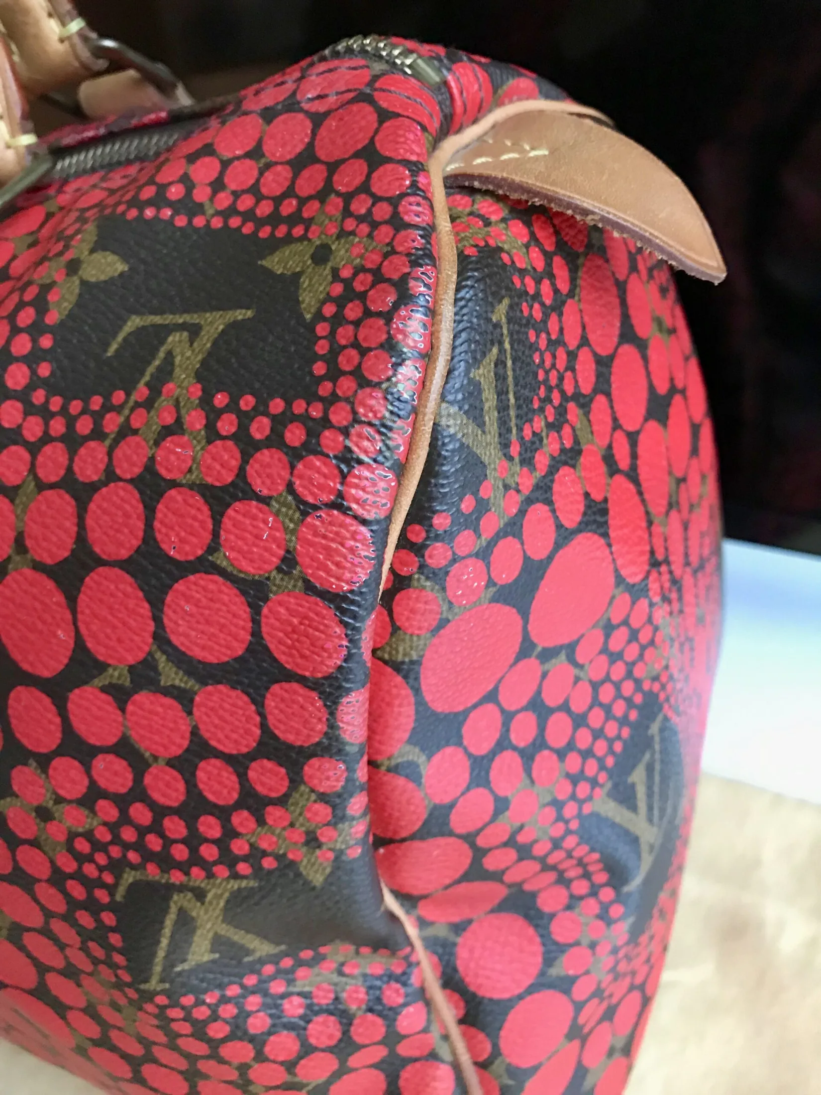 Yayoi Kusama Red Speedy 30 Handbag — image 11