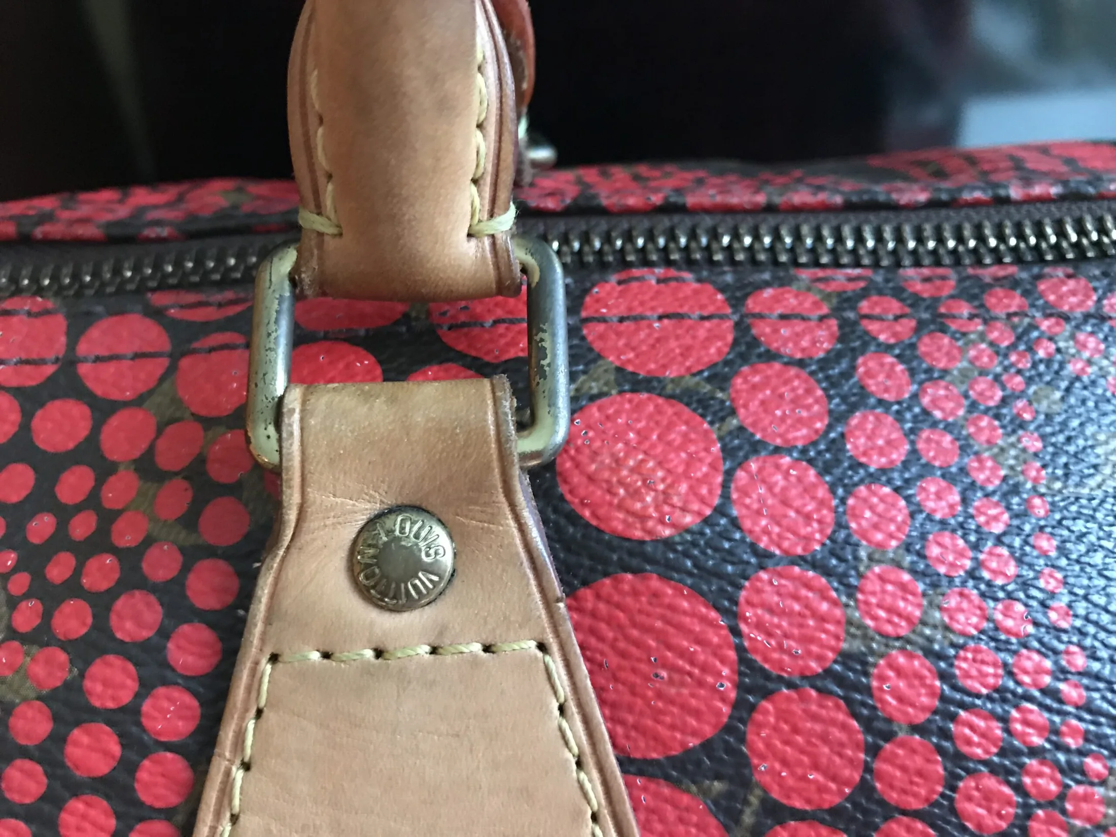 Yayoi Kusama Red Speedy 30 Handbag — image 14