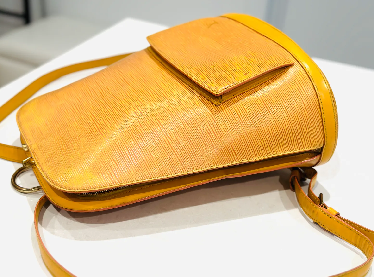 Yellow Epi Leather Gobelin Backpack — image 5