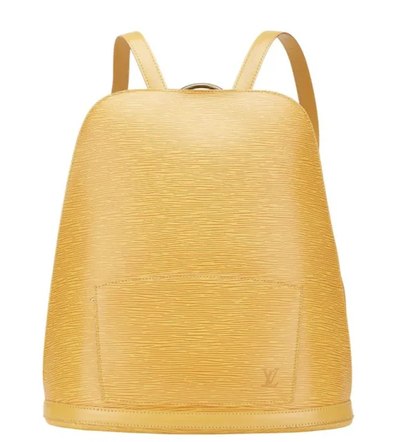 Yellow Epi Leather Gobelin Backpack