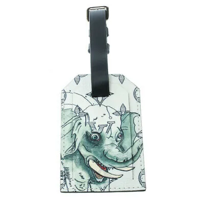 Louis Vuitton Savanna Collaboration White Elephant Chapman Name Tag