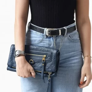 Monogram Petillante Empreinte Leather Clutch