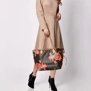 Monogram Stephen Sprouse Roses Neverfull MM