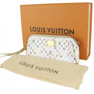 Monogram White Multicolor Kate Clutch