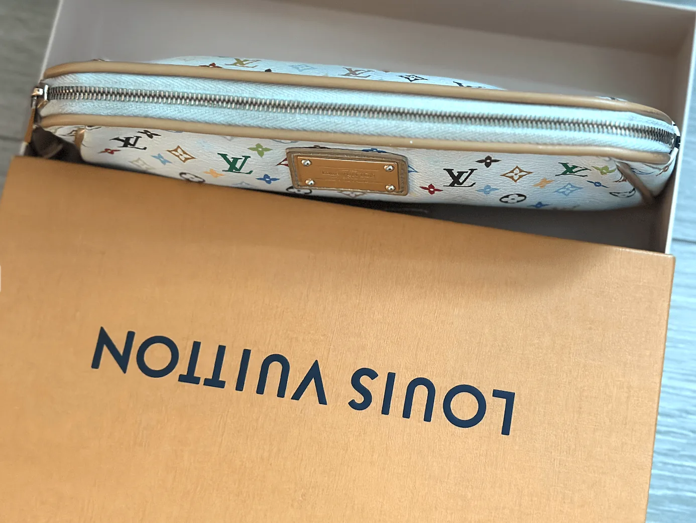 Monogram White Multicolor Kate Clutch — image 11