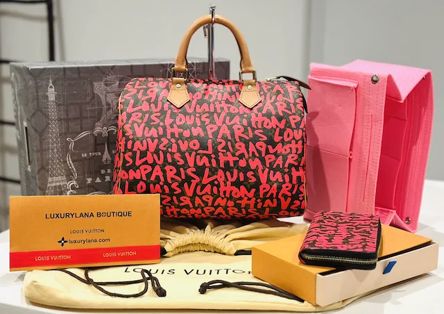 Neon Pink Fuchsia Graffiti Stephen Sprouse Speedy 30 Handbag — image 5