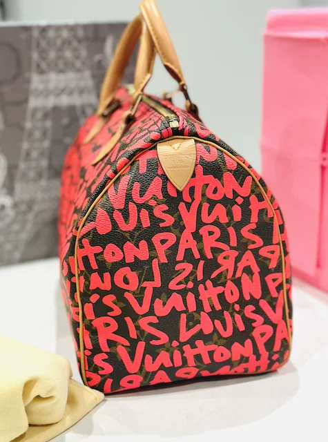 Neon Pink Fuchsia Graffiti Stephen Sprouse Speedy 30 Handbag — image 6