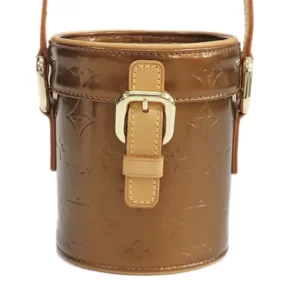 Vernis Leather Bronze Astor Place Mini Cross Body Bag