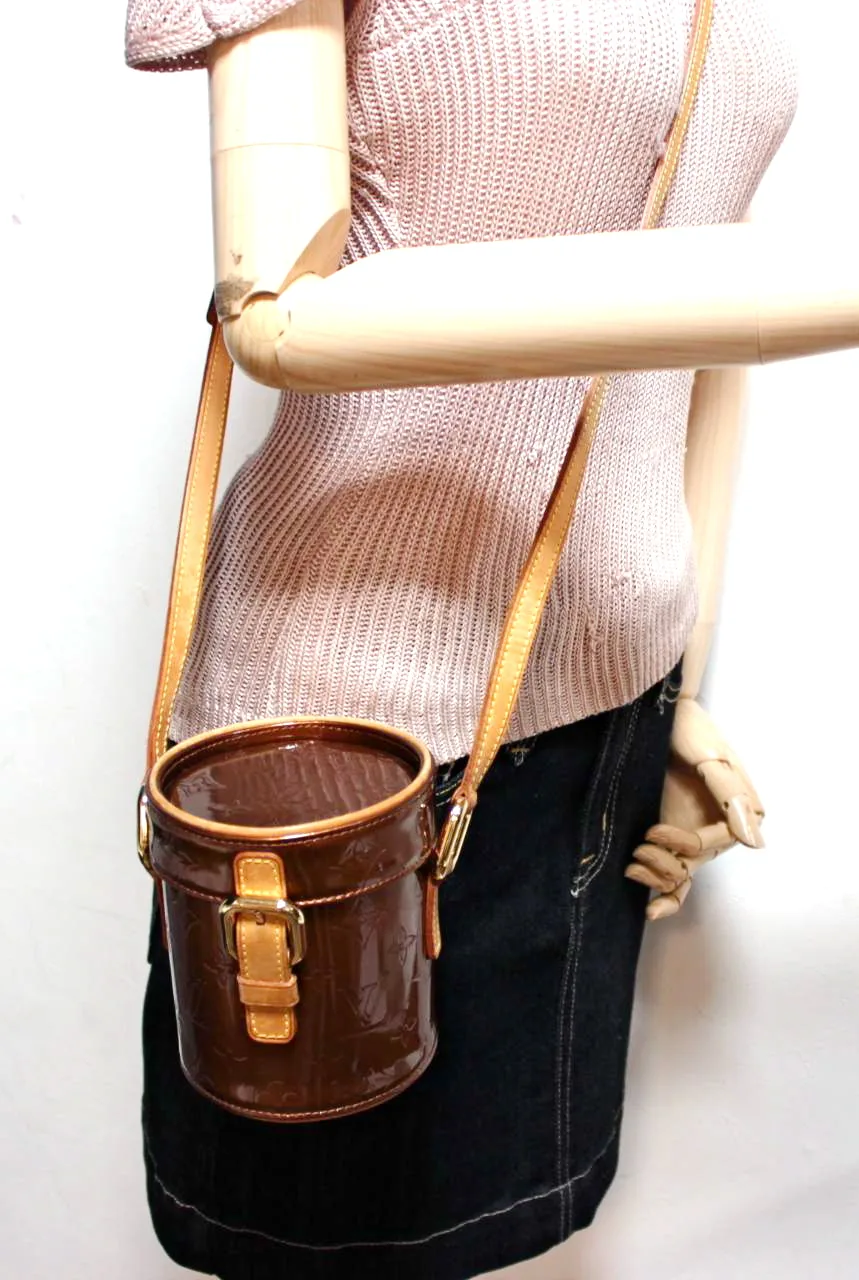 Vernis Leather Bronze Astor Place Mini Cross Body Bag — image 4