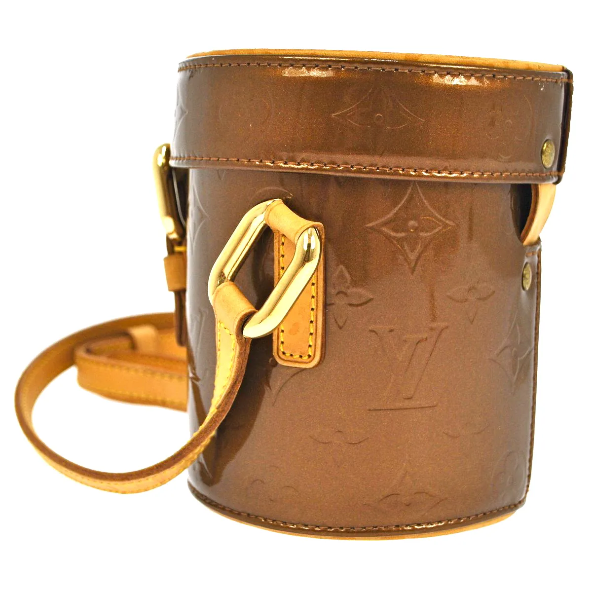 Vernis Leather Bronze Astor Place Mini Cross Body Bag — image 5
