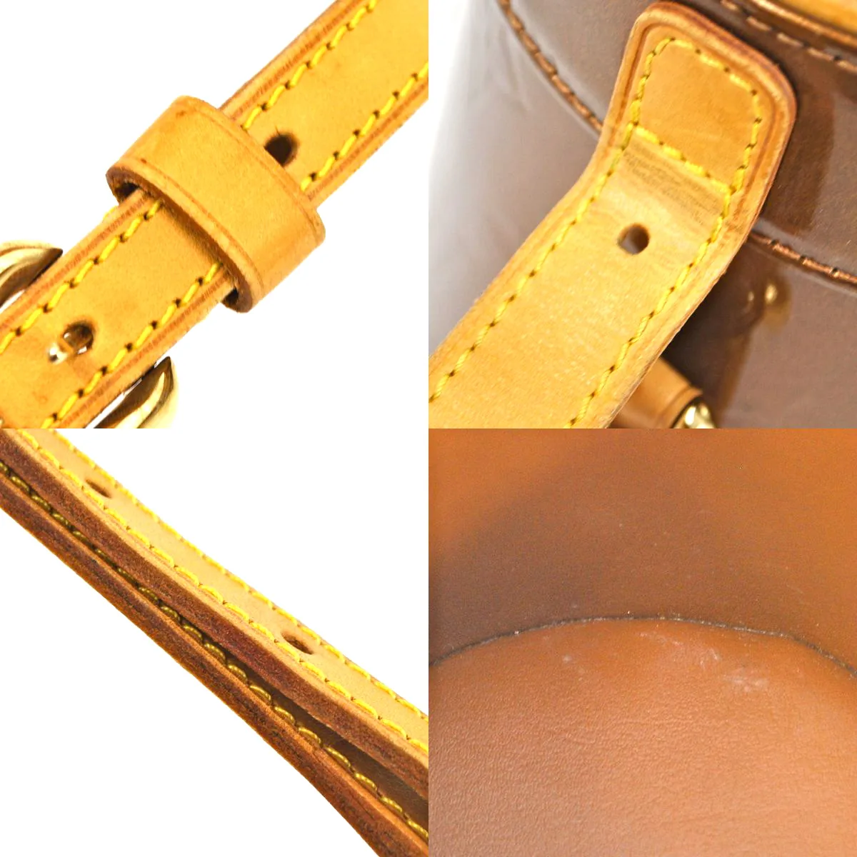 Vernis Leather Bronze Astor Place Mini Cross Body Bag — image 8