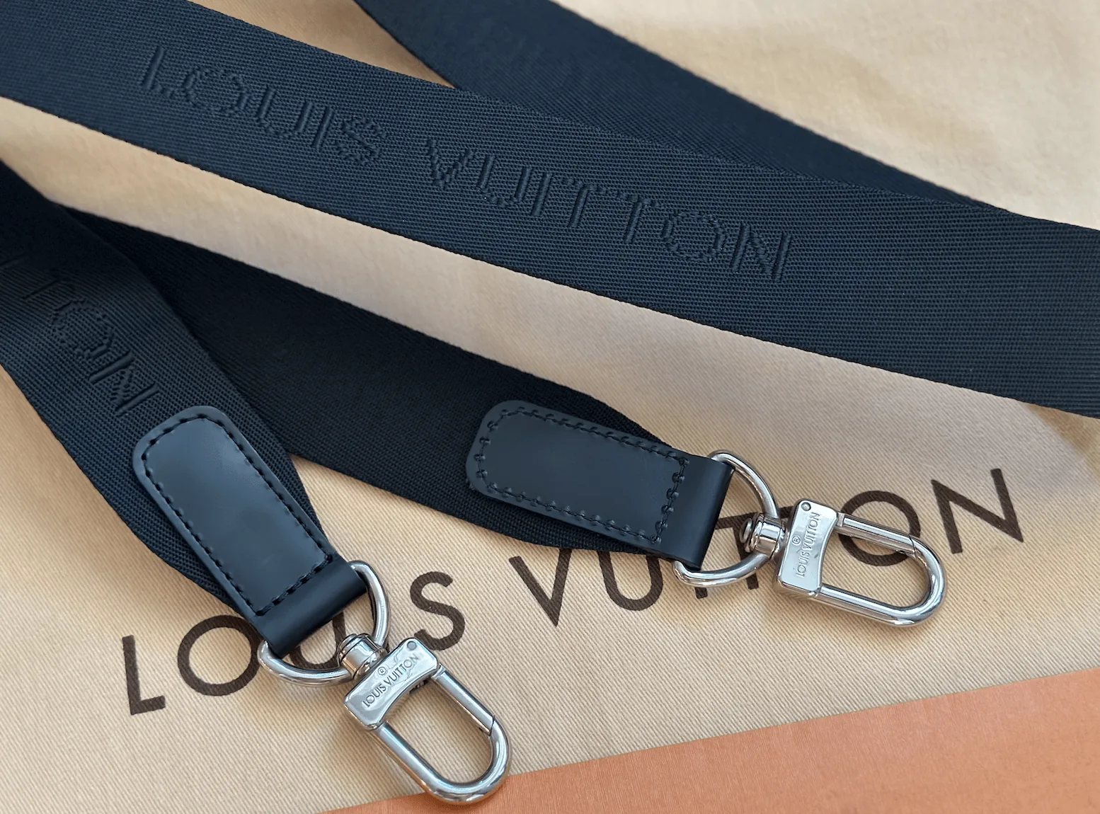 Signature Adjustable Canvas Shoulder/Crossbody Strap Black