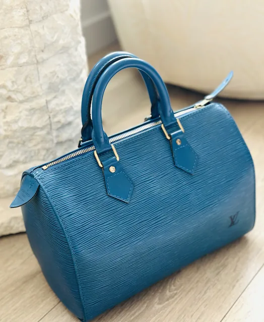 Toledo Blue Speedy 25 Handbag