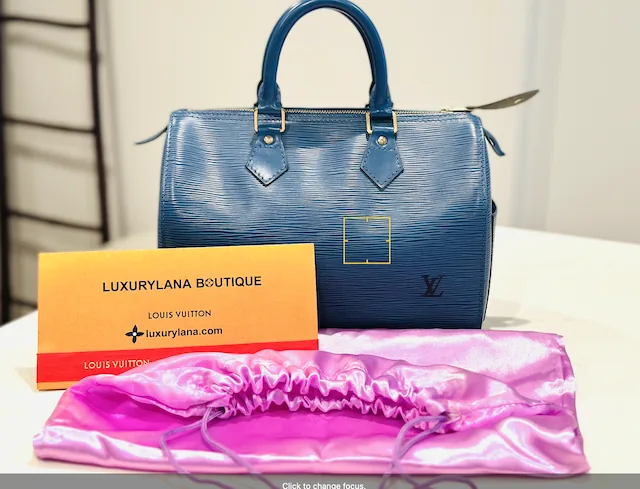 Toledo Blue Speedy 25 Handbag — image 3