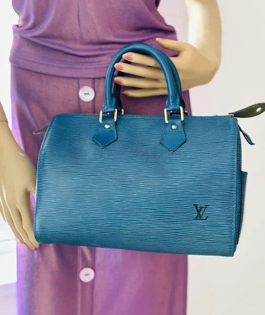 Toledo Blue Speedy 25 Handbag — image 5