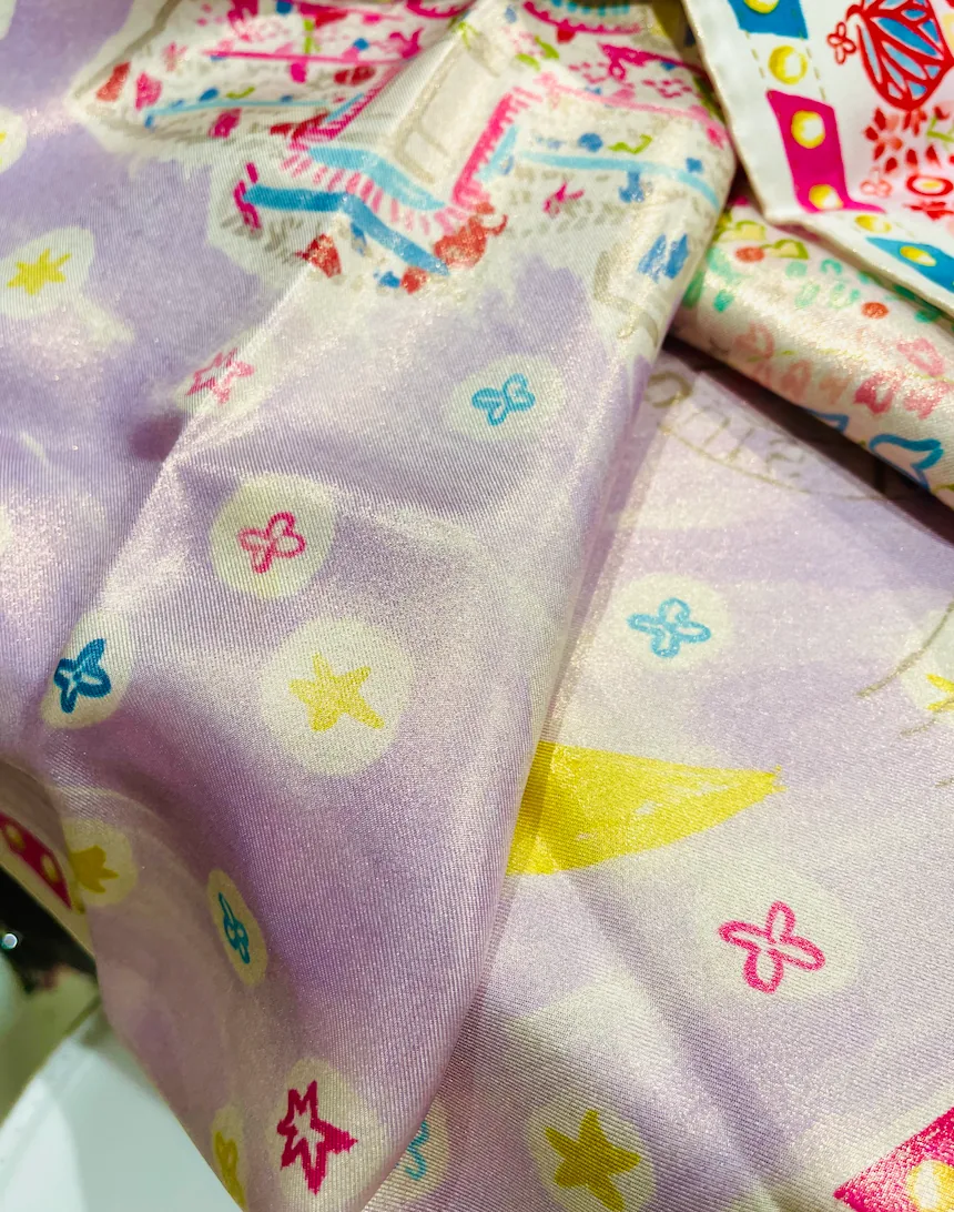 Stamp Malletier Gentle Multicolour Silk Scarf — image 7