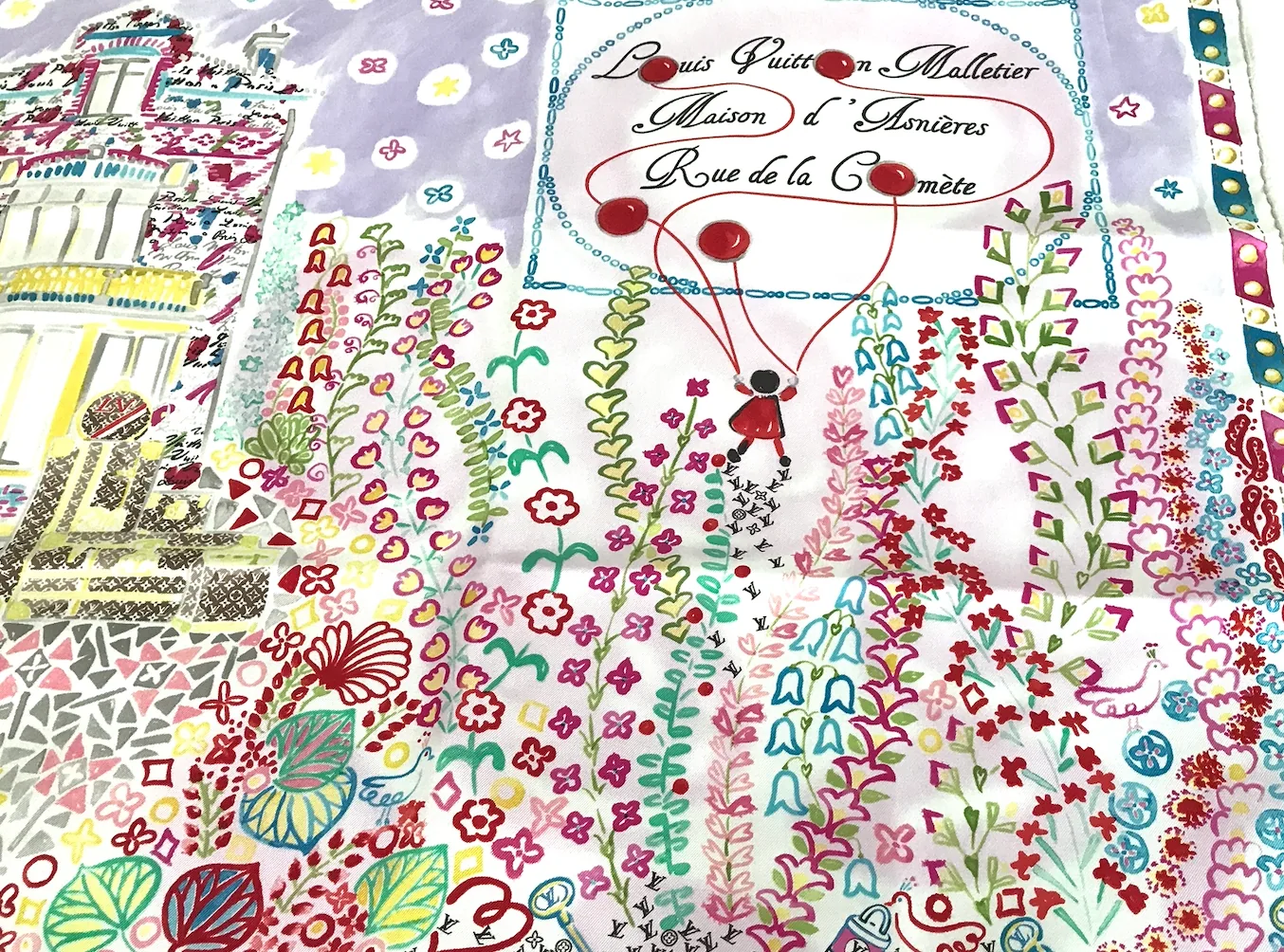 Stamp Malletier Gentle Multicolour Silk Scarf — image 8