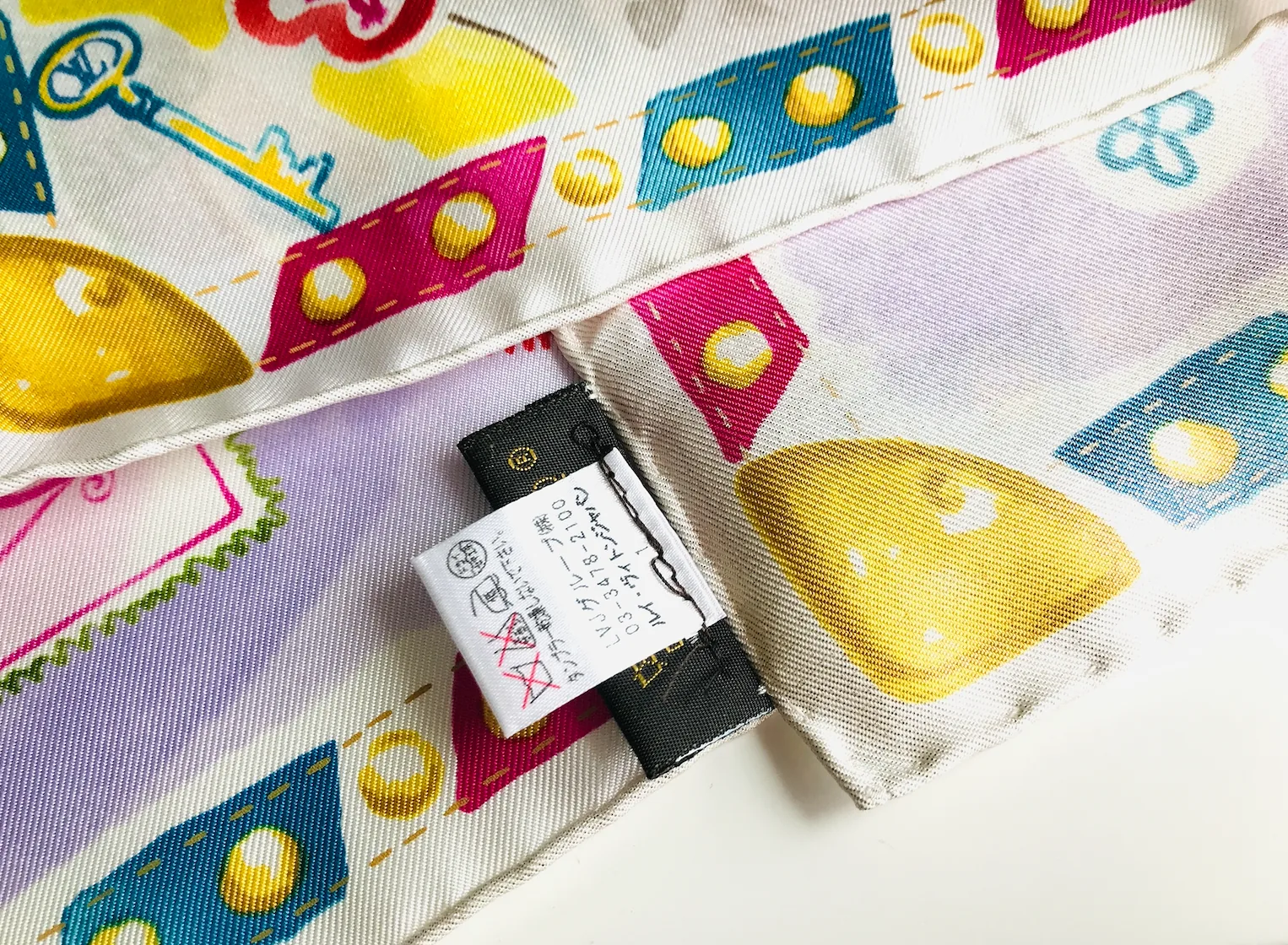 Stamp Malletier Gentle Multicolour Silk Scarf — image 10