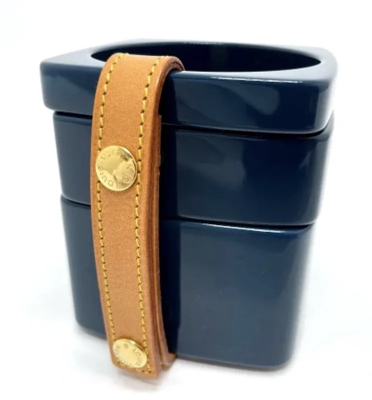 Dark Blue Teal Acrylic Bangle Set of 4 Bracelets — image 7
