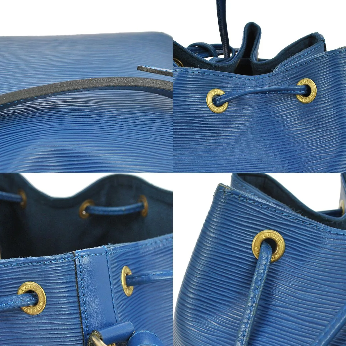 Blue Epi Petit Noe Shoulder Drawstring Bag — image 7