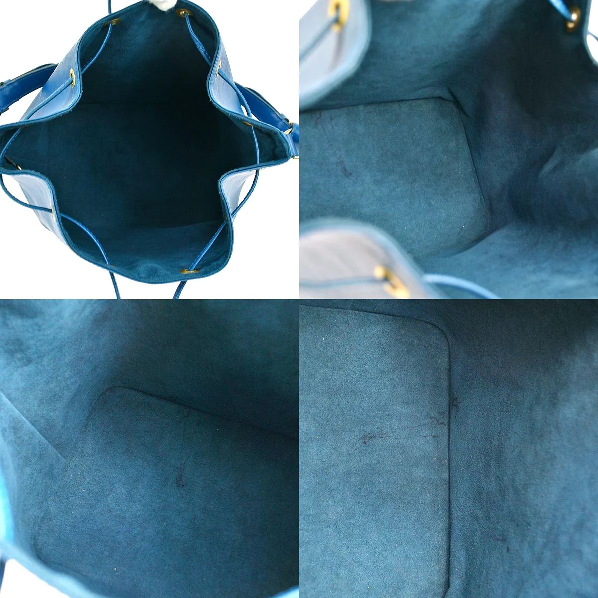 Blue Epi Petit Noe Shoulder Drawstring Bag — image 8
