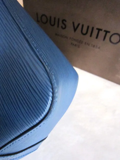 Blue Epi Petit Noe Shoulder Drawstring Bag — image 12