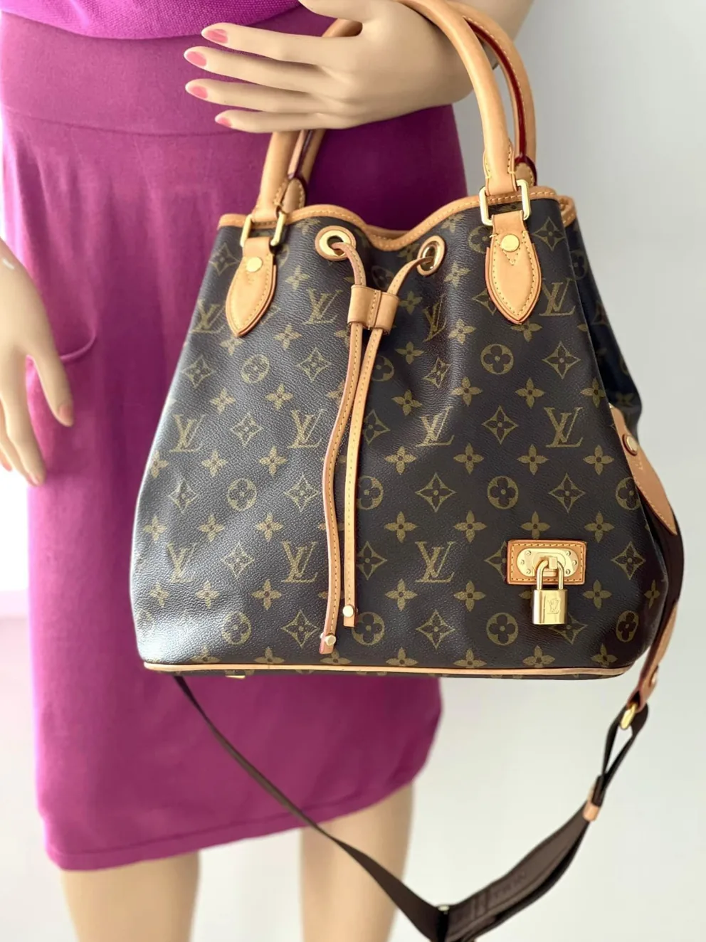 Eden Neo Noe Monogram Drawstring 2 Way Satchel — image 3