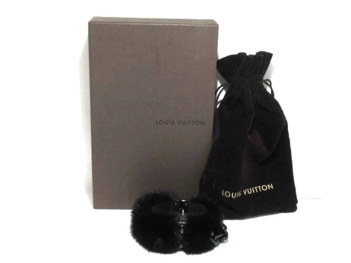 Louis Vuitton Lock Me Mink Fur Black Manchette Bracelet Cuff — image 6