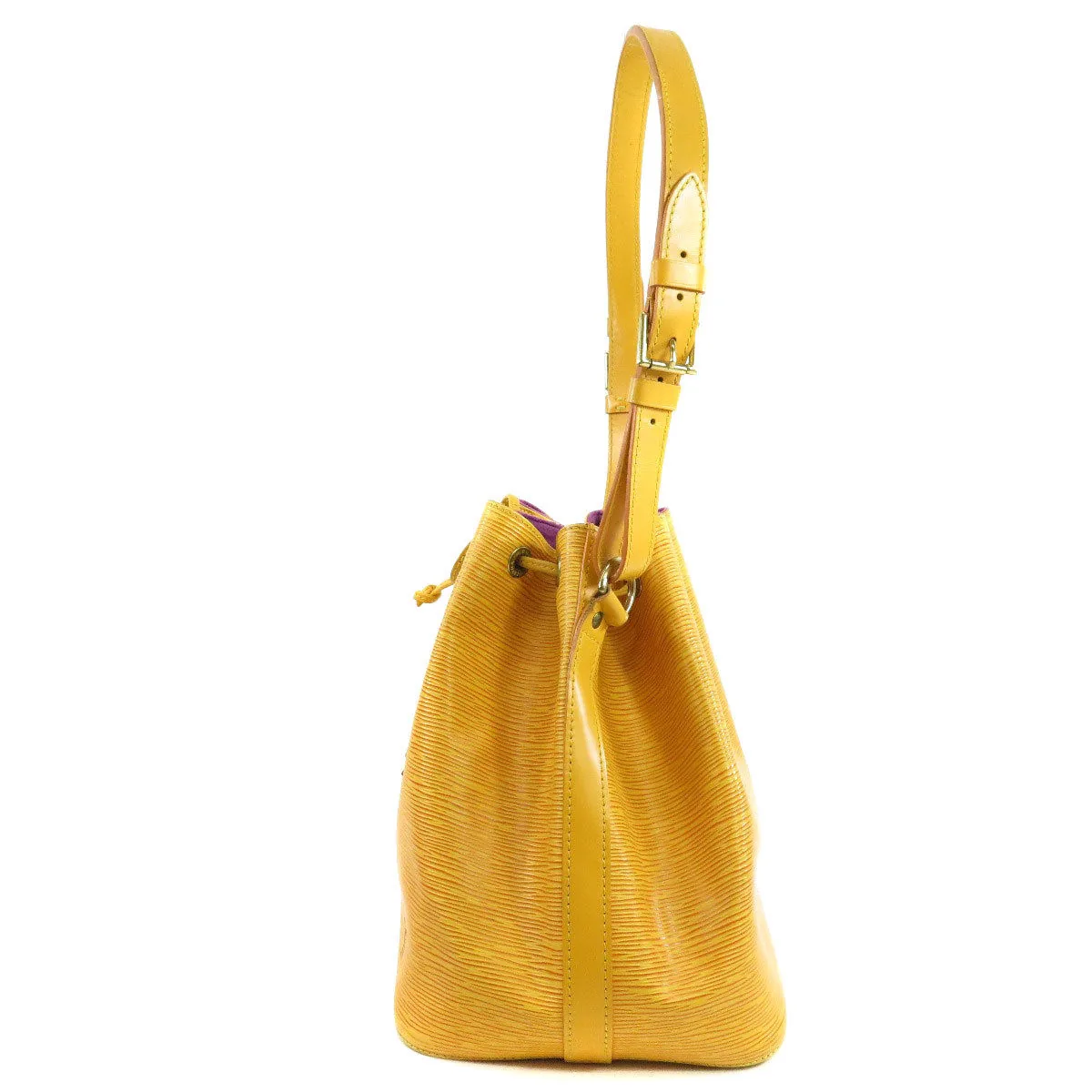 Noe Drawstring Yellow Epi Leather Handbag — image 4