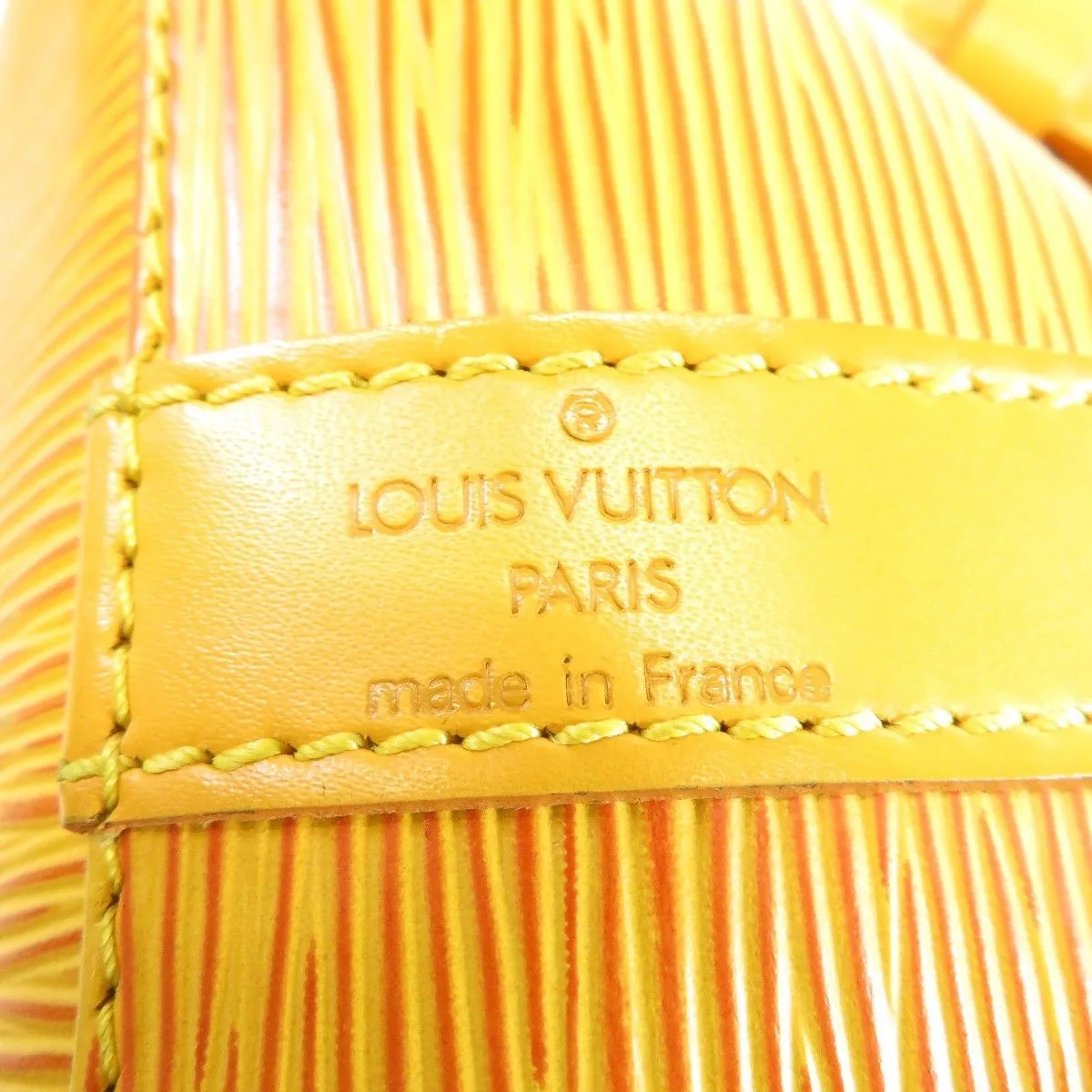 Noe Drawstring Yellow Epi Leather Handbag — image 8