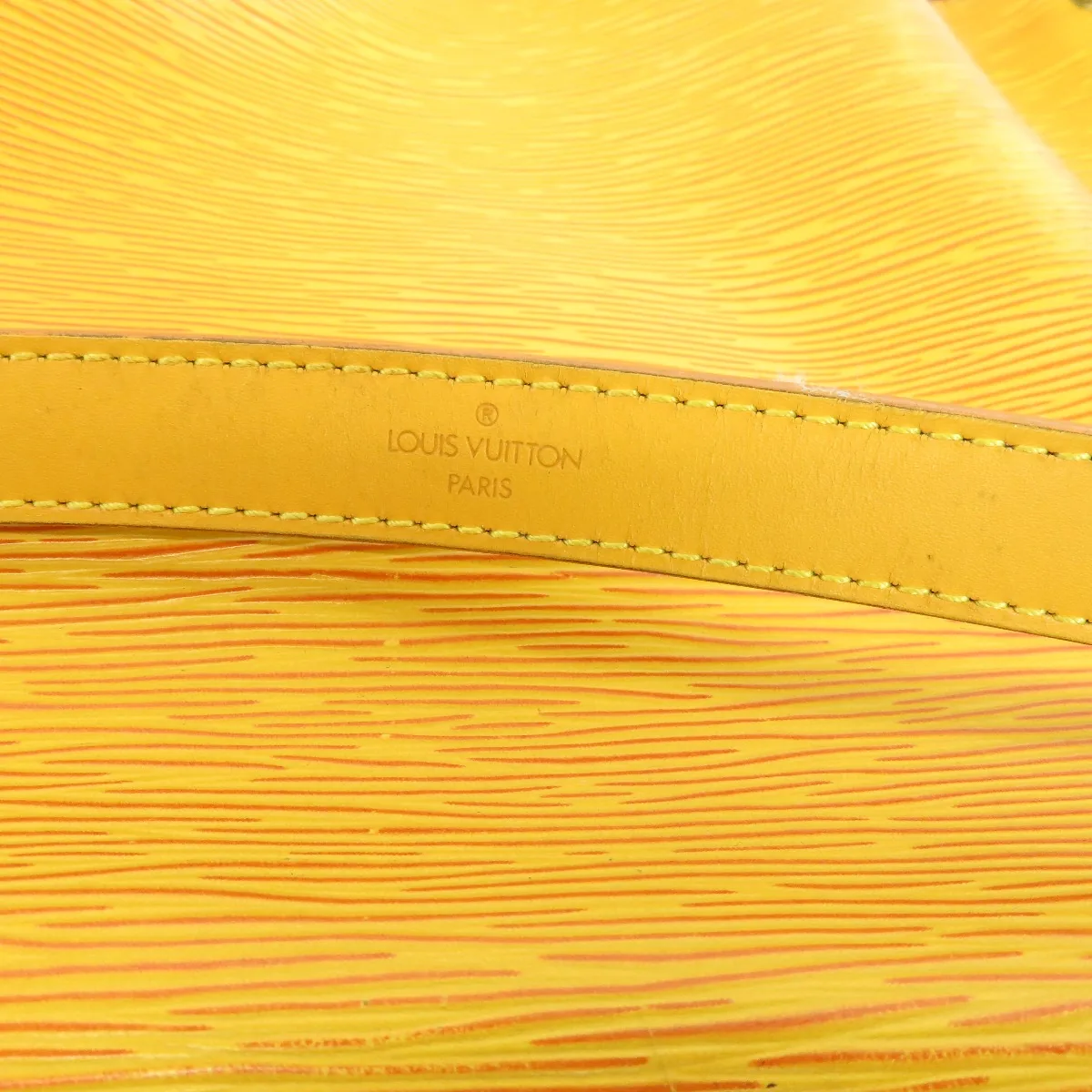 Noe Drawstring Yellow Epi Leather Handbag — image 9