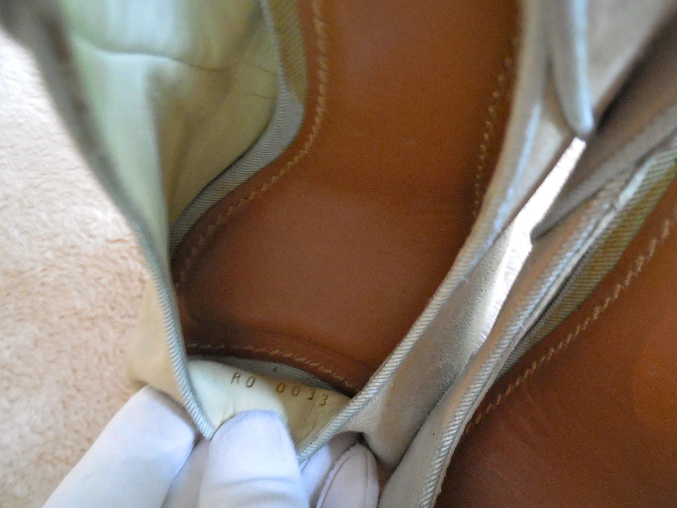 Light Green Suede LV Logo Heels — image 6