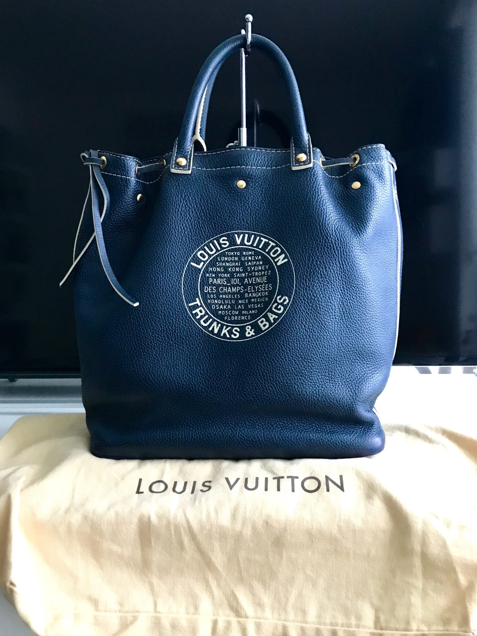 Louis Vuitton Trunks & Bags Tobago Blue Shoe Bag — image 1