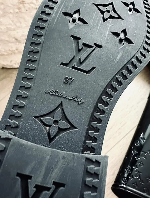 Monogram Black Drops Line Rain Boots Sz. 7 US — image 7
