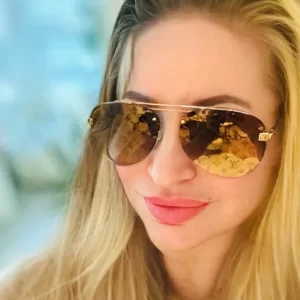 Clockwise Signature Gold Sunglasses Z1020/Like New