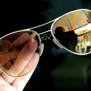 Iconic Monogram Pattern Conspiration Pilot Sunglasses