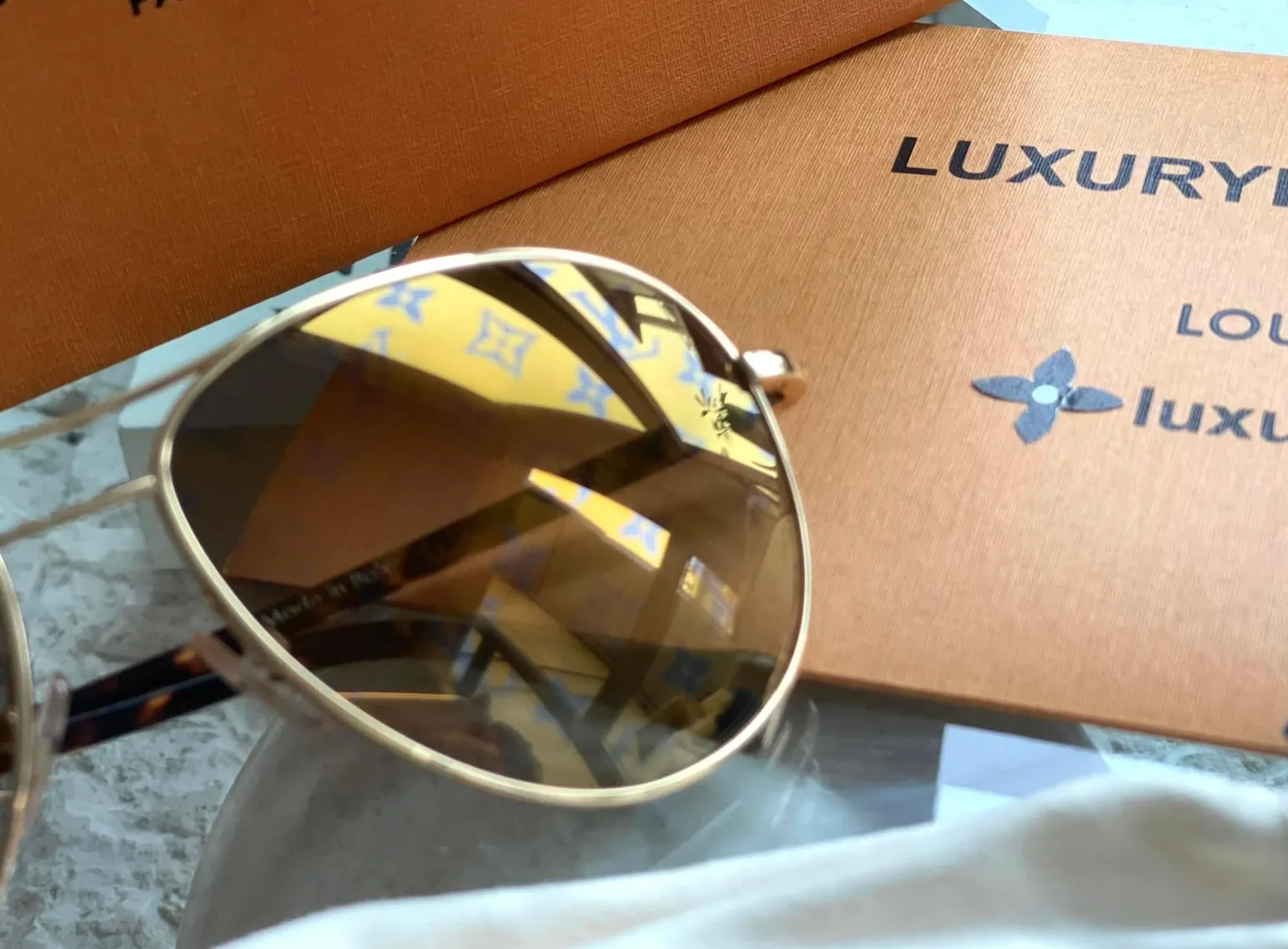 Iconic Monogram Pattern Conspiration Pilot Sunglasses — image 5