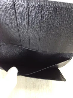 Black Epi Leather Porte Shekel Cult Credit Wallet — image 4