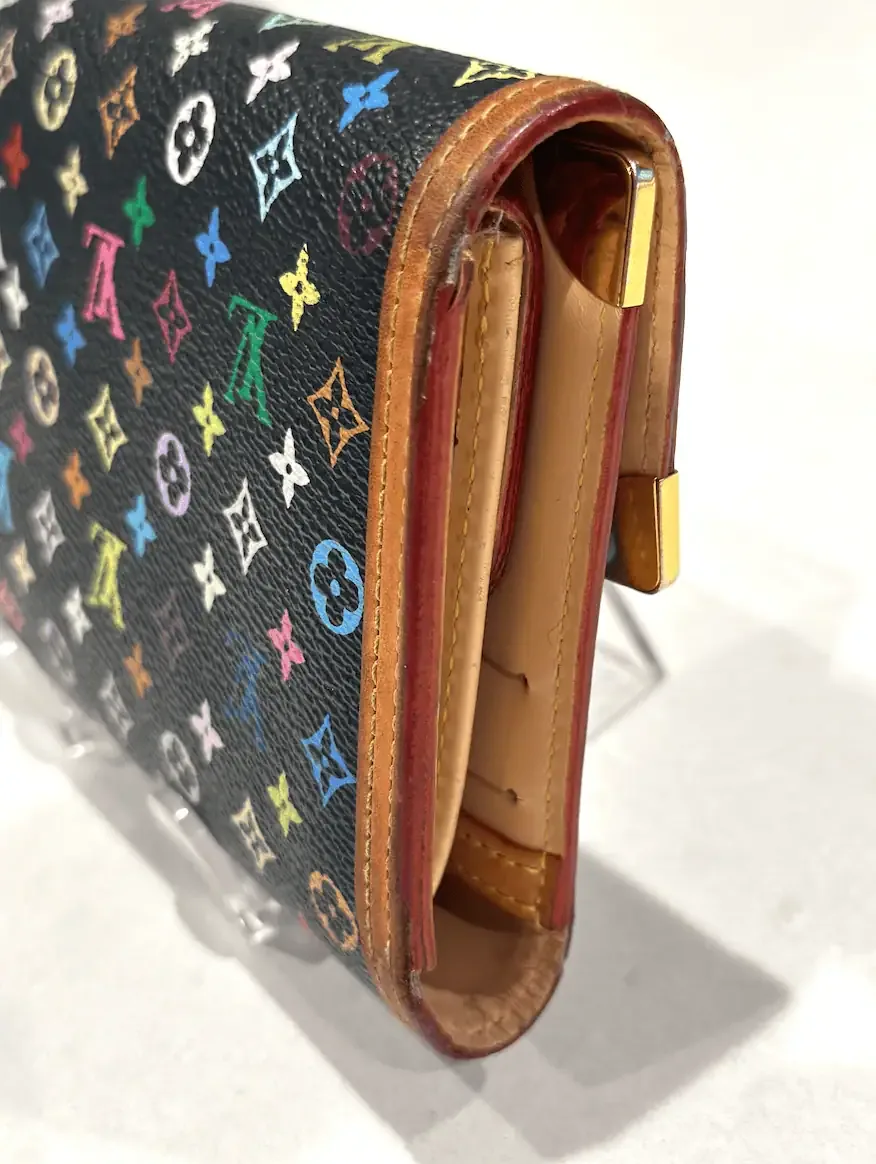 Black Multicolour Monogram Porte -Tresor International Wallet — image 6