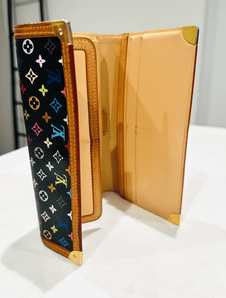 Black Multicolour Monogram Porte -Tresor International Wallet — image 7