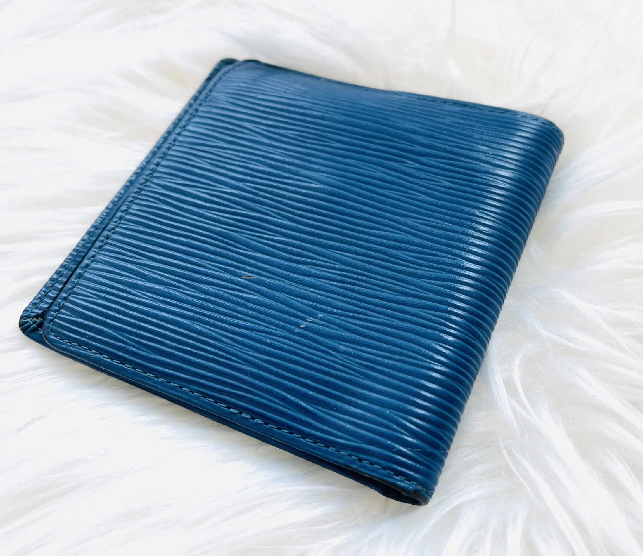 Blue Epi Leather Marco Wallet — image 3