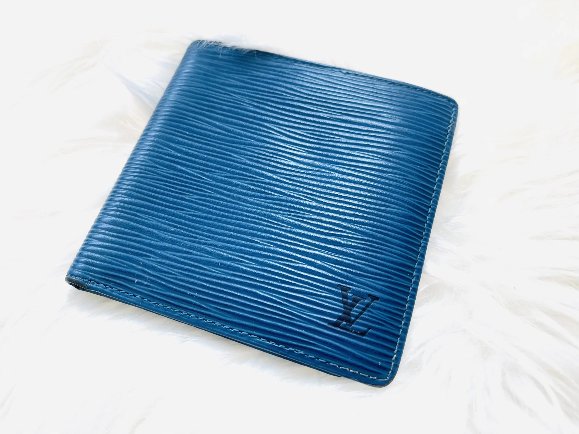 Blue Epi Leather Marco Wallet — image 5