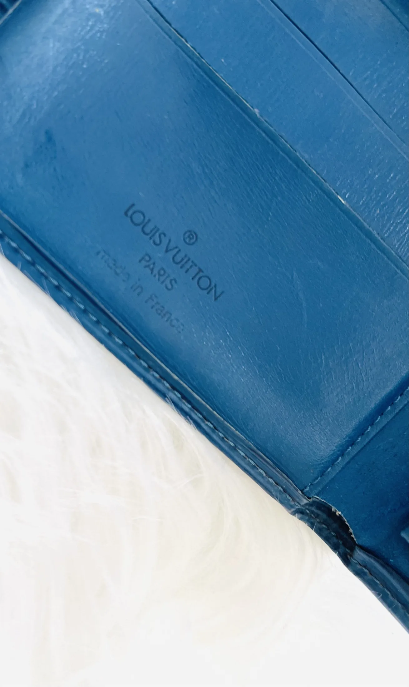 Blue Epi Leather Marco Wallet — image 6